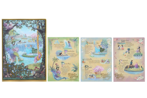 Pre-Order Tokyo Disney Resort 2024 TDS Fantasy Springs Art Clear Folder Set 4 PCS