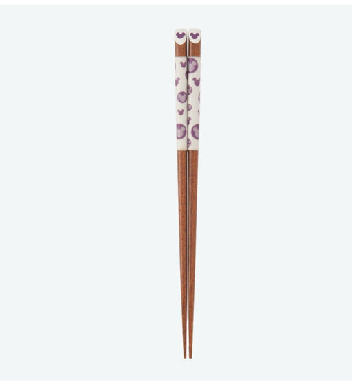 Pre-Order Tokyo Disney Resort Chopsticks Mickey Shape Japanese Taste Purple