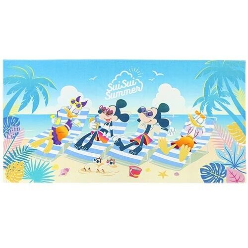 Pre-Order Tokyo Disney Resort 2024 SUISUI Summer Wide Towel Mickey & Friends