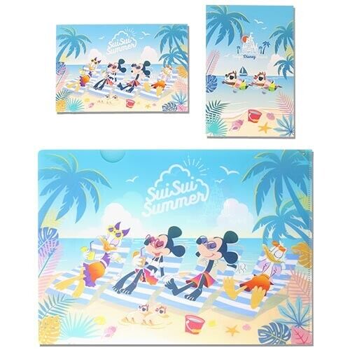 Pre-Order Tokyo Disney Resort 2024 SUISUI Summer Postcard & Clear Folder set