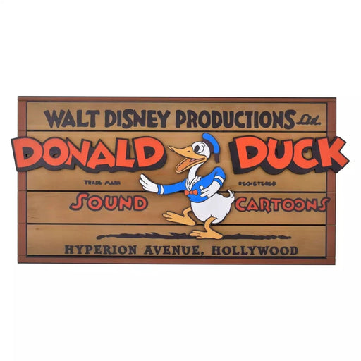 Pre-Order Disney Store JAPAN 2024 Donald Birthday 90th Wooden Sign Board JDS