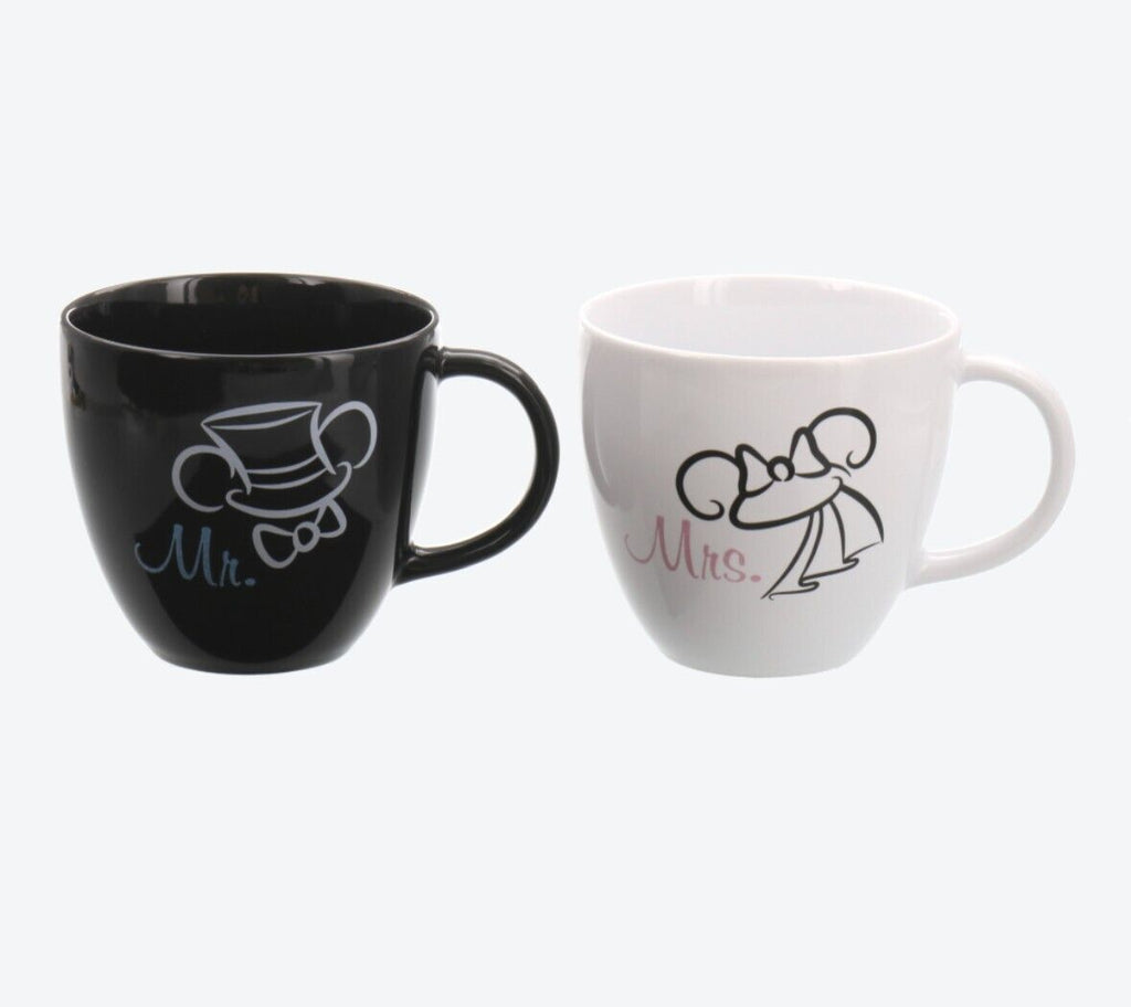 Disney Couple Wedding Gift Mug Set / Mickey And Minnie, Mr. And Mrs. M –  Jin Jin Junction