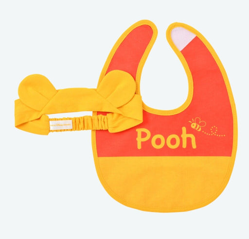 Pre-Order Tokyo Disney Resort Baby Bib & Headband Set Winnie The Pooh