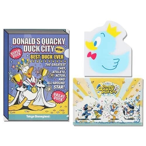 Pre-Order Tokyo Disney Resort 2024 Donald Quacky Duck City Clear Folder Set