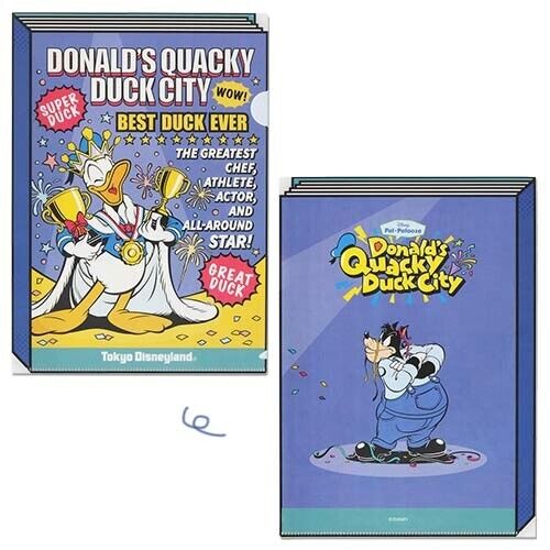Pre-Order Tokyo Disney Resort 2024 Donald Quacky Duck City Clear Folder Set