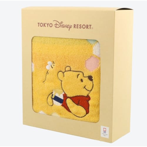 Pre-Order Tokyo Disney Resort 2023 Wide Towel IMABARI Towel Pooh - k23japan -Tokyo Disney Shopper-