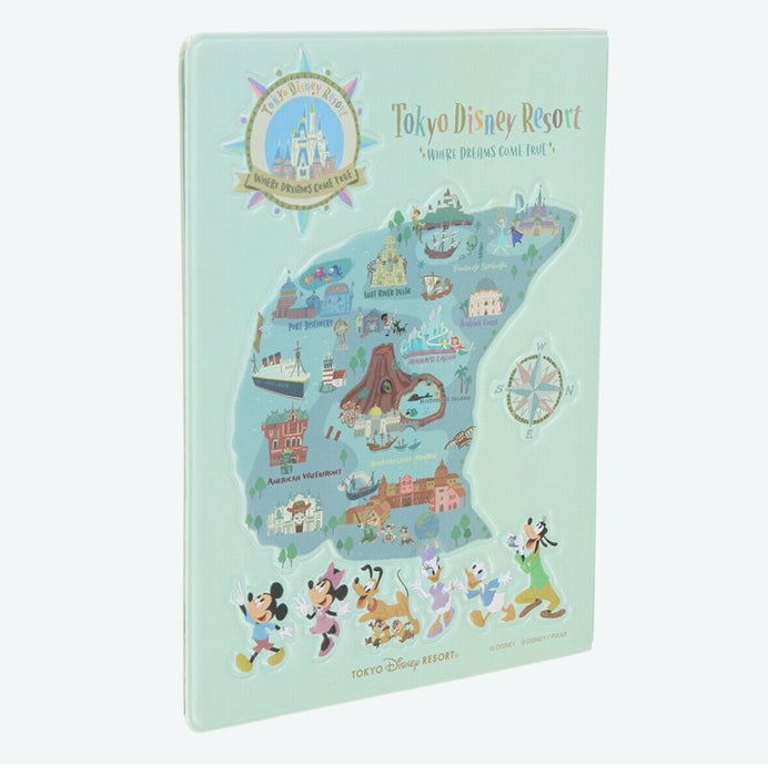 Pre-Order Tokyo Disney Resort Souvenir Elongated Penny Coin Book Park Map