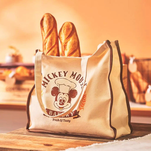 Pre-Order Disney Store JAPAN 2024 Plush Key  Chain Mickey 's Bakery Tote Bag