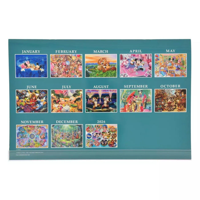 Pre-Order Disney Store JAPAN 2025 Wall Calendar Mickey & Friends JDS