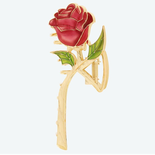 Pre-Order Tokyo Disney Resort 2024 Hair Clip Beauty & Beast Single Rose TDR