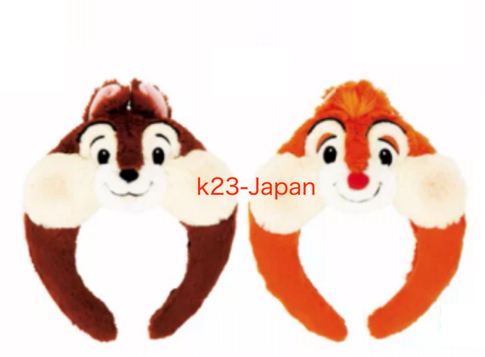 Pre-Order Tokyo Disney Resort 2024 Headband Chip & Dale Set CUTE