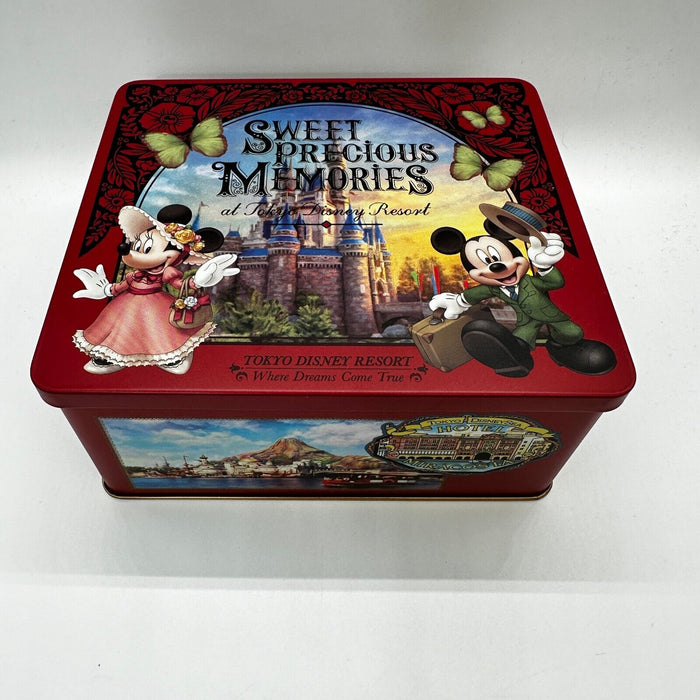 Tokyo Disney Resort  Chocolate Can Box Mickey Minnie Sweet Precious Memories