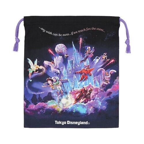 Pre-Order Tokyo Disney Resort 2024 Night Show Reach For The Stars KINCHAKU Bag