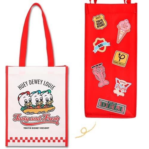 Pre-Order Tokyo Disney Resort 2024 Huey Dewey Louie Tote Bag Shopping Bag TDR