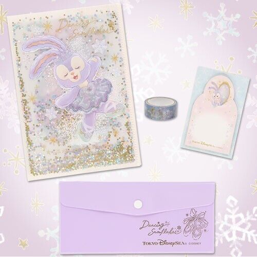 Pre-Order Tokyo Disney SEA 2024 Duffy Dancing Snowflakes Stationery Set