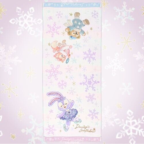 Pre-Order Tokyo Disney SEA 2024 Duffy Dancing Snowflakes Face Towel