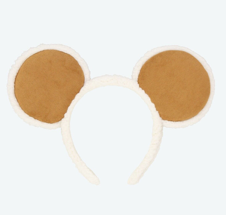 Pre-Order Tokyo Disney Resort 2024 New Headband Ears Mickey White x Brown