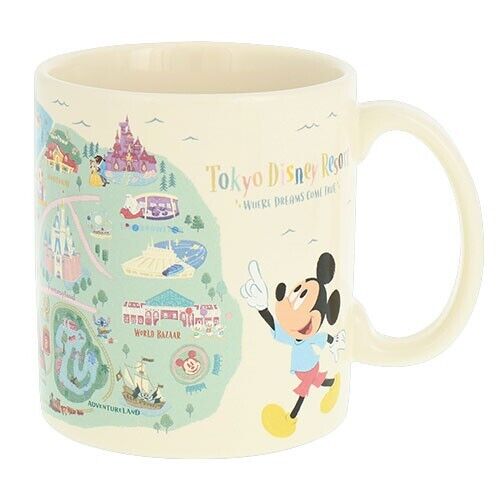 Pre-Order Tokyo Disney Resort 2024 TDL TDS Area Park Map Mug Cup Mickey