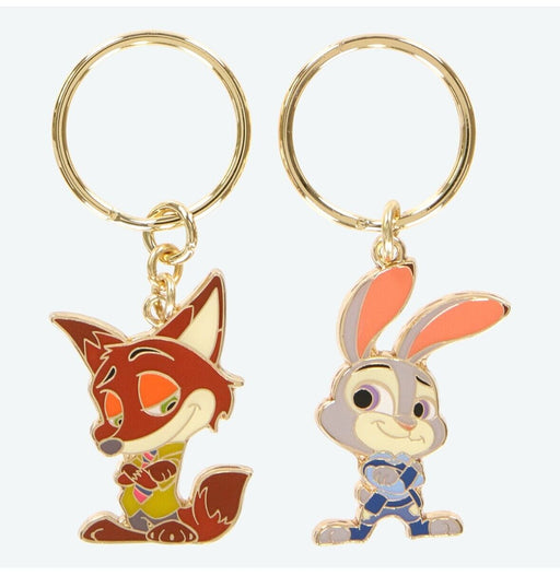 Pre-Order Tokyo Disney Resort Pair Key chain Set Nick & Judy Zootopia TDR