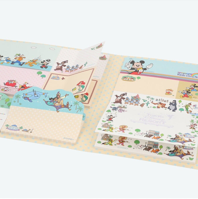 Pre-Order Tokyo Disney Resort Mickey & Friends Sticker Memo Park Scene