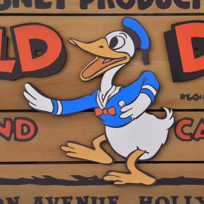 Donald Sign Pre-Order Disney Store JAPAN 2024 Donald Birthday 90th Wooden Sign Boa ...