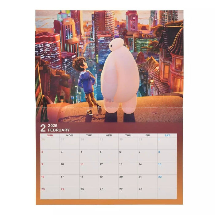 Pre-Order Disney Store JAPAN 2025 Wall Calendar Disney Characters JDS