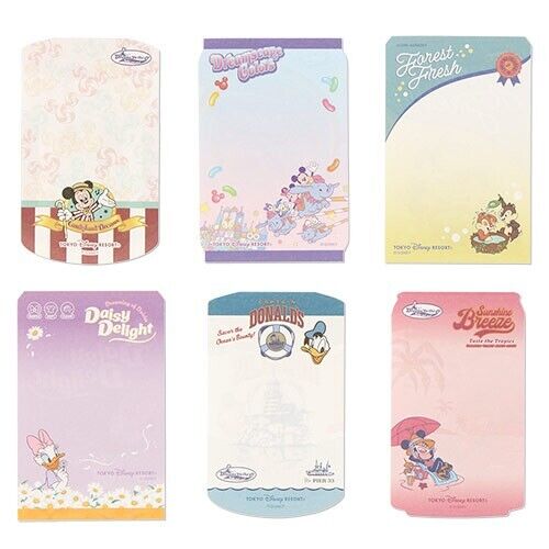 Pre-Order Tokyo Disney Resort 2024 Retro Dreams On The Go Memo set 6 PCS