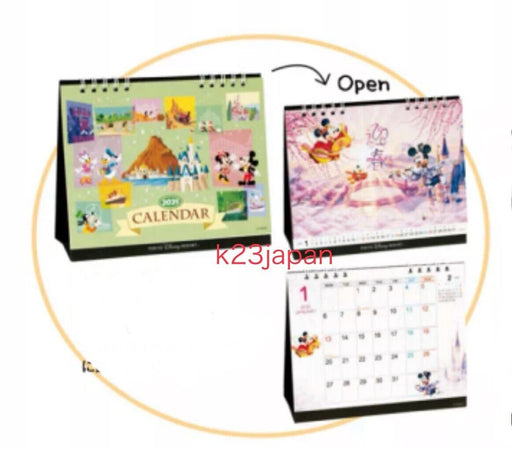 Pre-Order Tokyo Disney Resort 2025 Desktop Calendar Park Scene Art