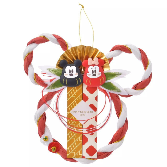 Pre-Order Disney Store JAPAN 2025 Happy New Year SHIMENAWA Decoration DARUMA