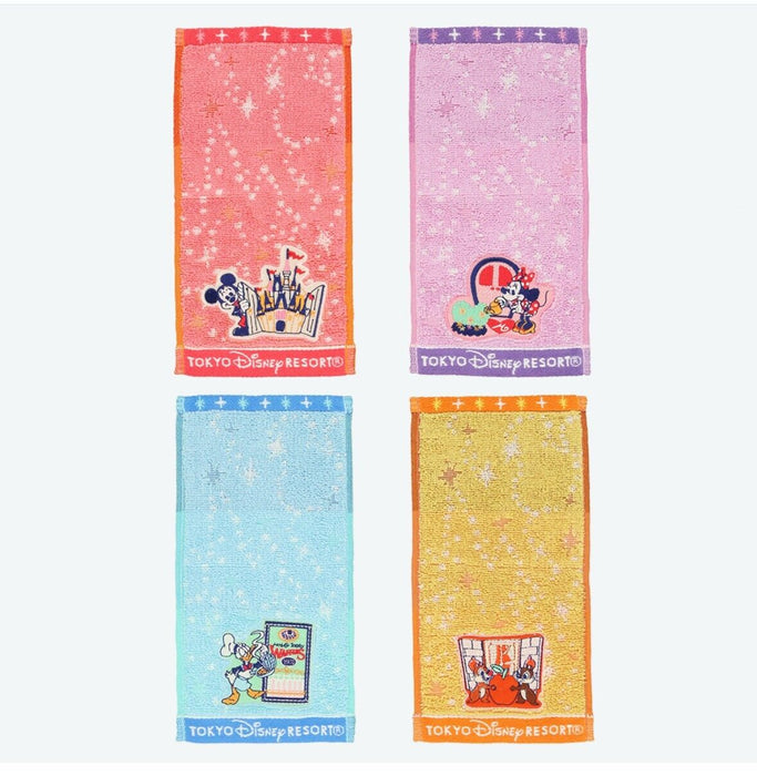 Pre-Order Tokyo Disney Resort 2024 Mini Towel Set 4 PCS Mickey Friends