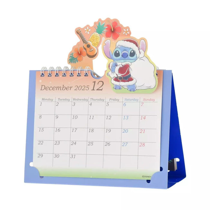 Pre-Order Disney Store JAPAN 2025 Desktop Calendar Stitch & Angel JDS