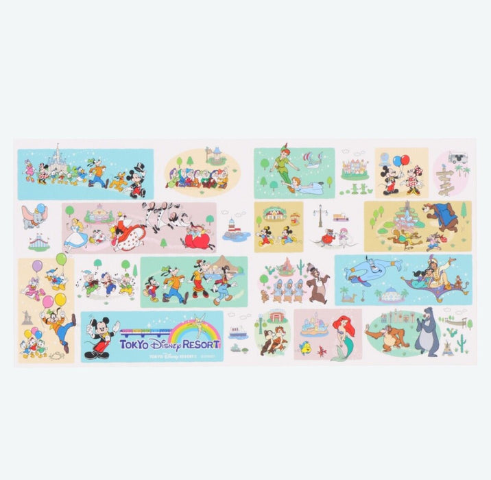 Pre-Order Tokyo Disney Resort Mickey & Friends Sticker Memo Park Scene