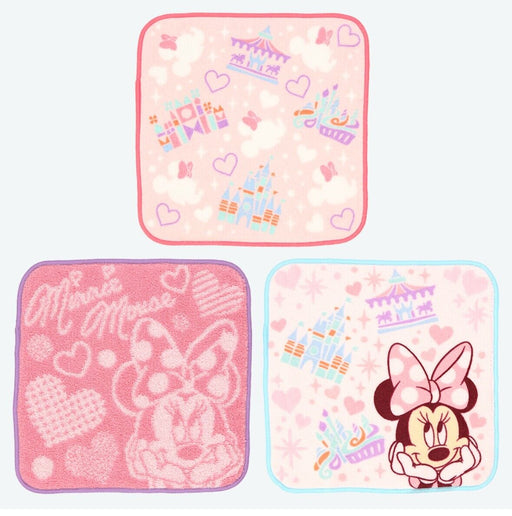 Pre-Order Tokyo Disney Resort 2024 Mini Towel set 3 PCS Minnie Mouse