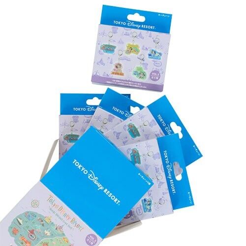 Pre-Order Tokyo Disney Resort 2025 TDL TDS Area Park Map Key Chain Set ...