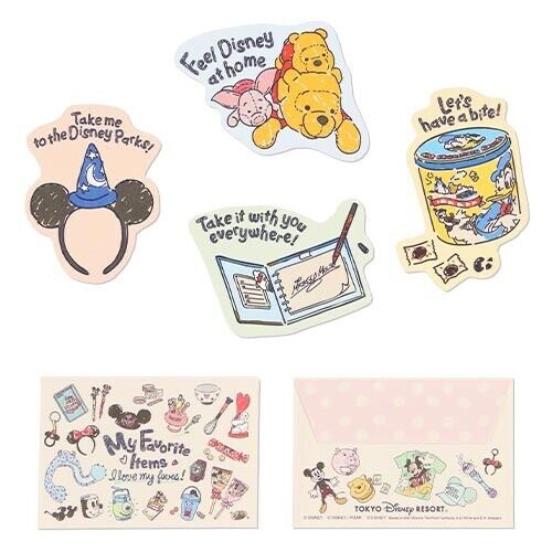 Pre-Order Tokyo Disney Resort 2024 Park Souvenir Series Message Card #2 Pooh