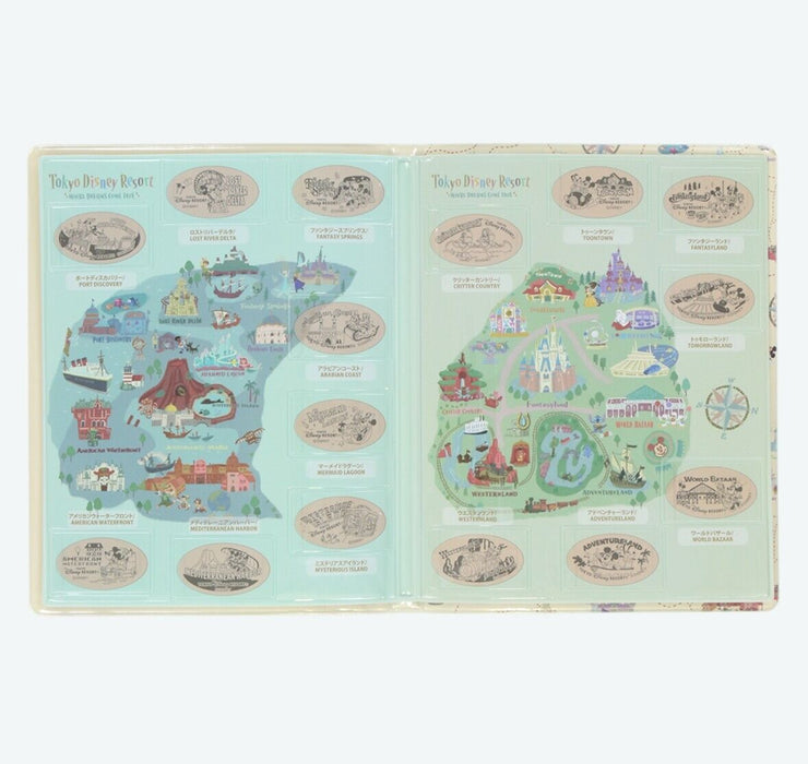 Pre-Order Tokyo Disney Resort Souvenir Elongated Penny Coin Book Park Map