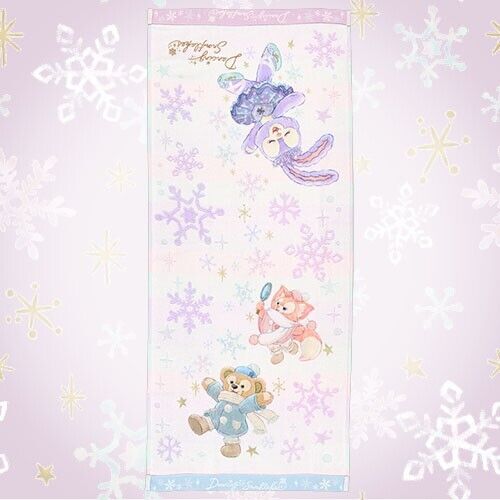 Pre-Order Tokyo Disney SEA 2024 Duffy Dancing Snowflakes Face Towel