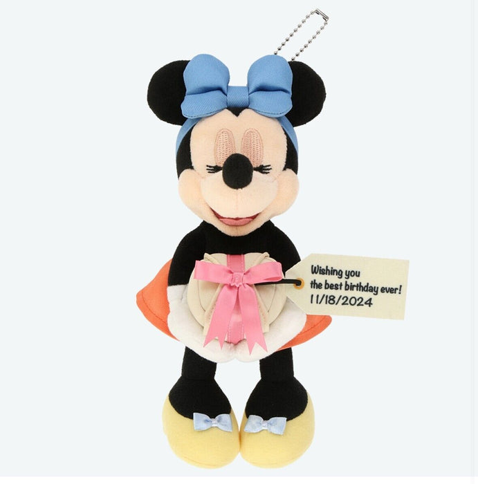 Pre-Order Tokyo Disney Resort 2024 Happy Birthday Cake Plush Badge Minnie