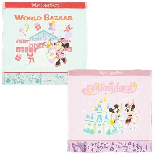 Pre-Order Tokyo Disney Resort 2024 TDL TDS Area Park Map Mini Towel set 4 PCS