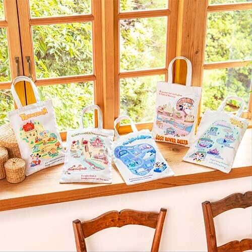 Pre-Order Tokyo Disney Resort 2025 TDL TDS Area Park Map Tote Bag Full 5 3rd