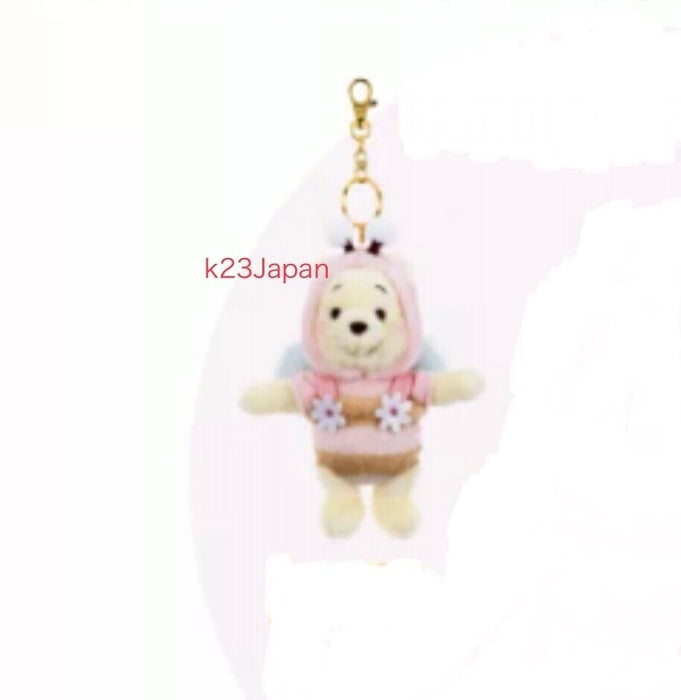 Pre-Order Disney Store JAPAN 2024 Pooh Honey Day Plush Key Chain Pink LE