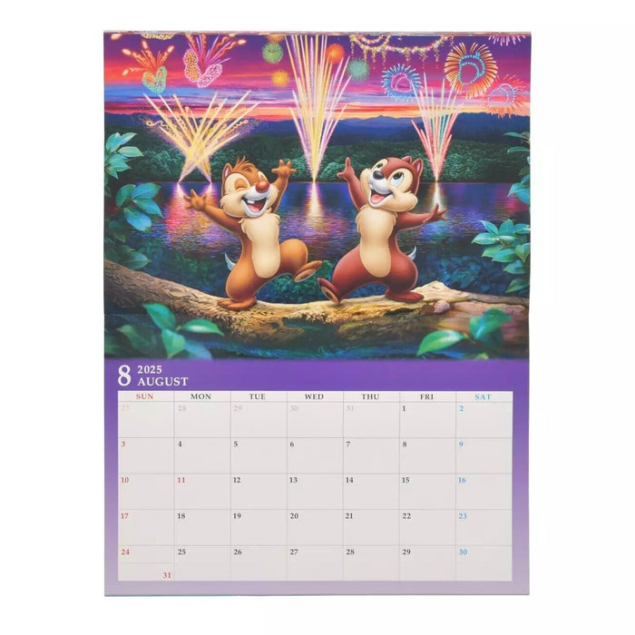 Pre-Order Disney Store JAPAN 2025 Wall Calendar Mickey & Friends JDS