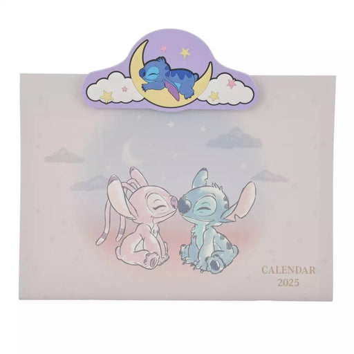 Pre-Order Disney Store JAPAN 2025 Wall Calendar Clip Stitch & Angel JDS