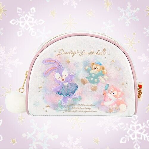 PreOrder Tokyo Disney SEA 2024 Duffy Dancing Snowflakes Pouch StellaLou Linabell