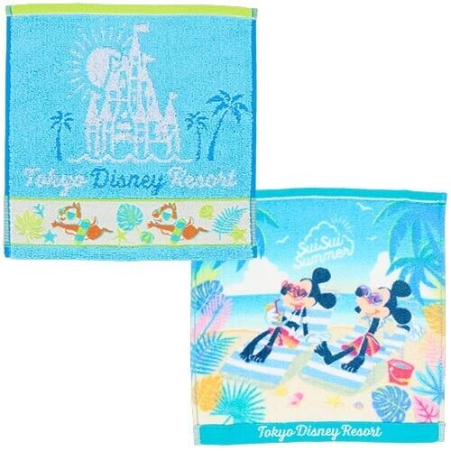 Pre-Order Tokyo Disney Resort 2024 SUISUI Summer Cushion Mini Towel Set 3 PCS