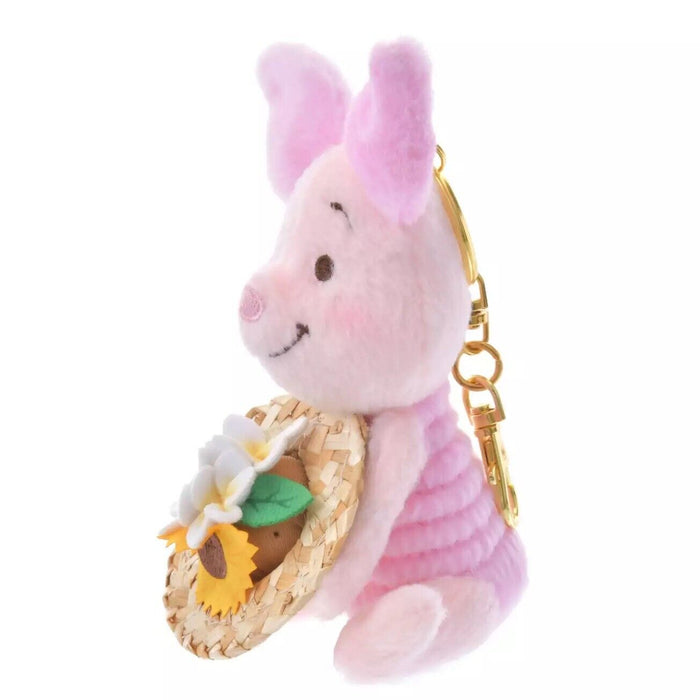 PreOrder Disney Store JAPAN 2024 Pooh Honey Day Plush Key Chain Straw Hat Piglet