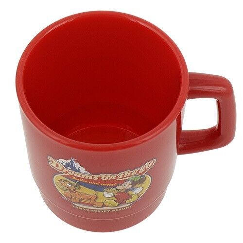 Pre-Order Tokyo Disney Resort 2024 Retro Dreams On The Go Mug Cup Red