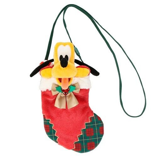 Pre-Order Tokyo Disney Resort 2024 Christmas Plush Shoulder Bag Pluto Socks