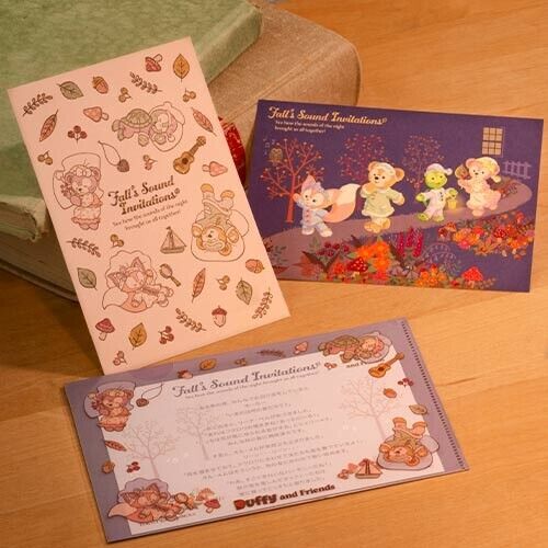 Pre-Order Tokyo Disney SEA 2024 Duffy Fall's Sound Invitations Postcard Set