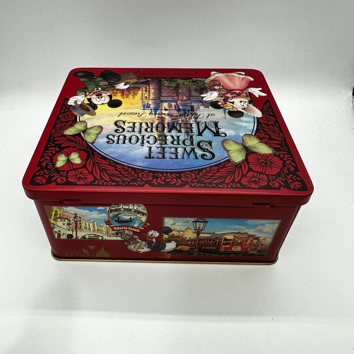 Tokyo Disney Resort  Chocolate Can Box Mickey Minnie Sweet Precious Memories